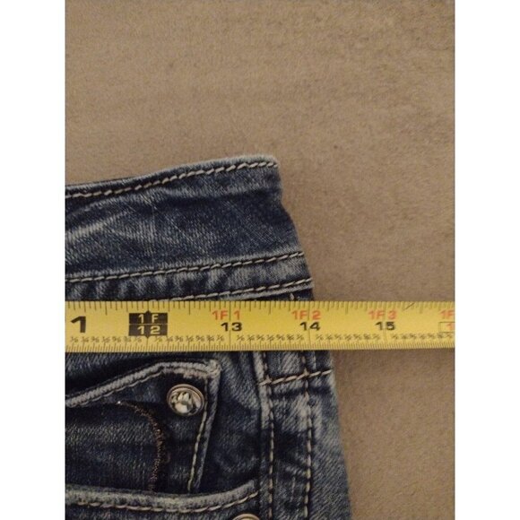 Women's Rock Revival Evelyn Boot Denim Jeans Blue 26x32 - Picture 3 of 13